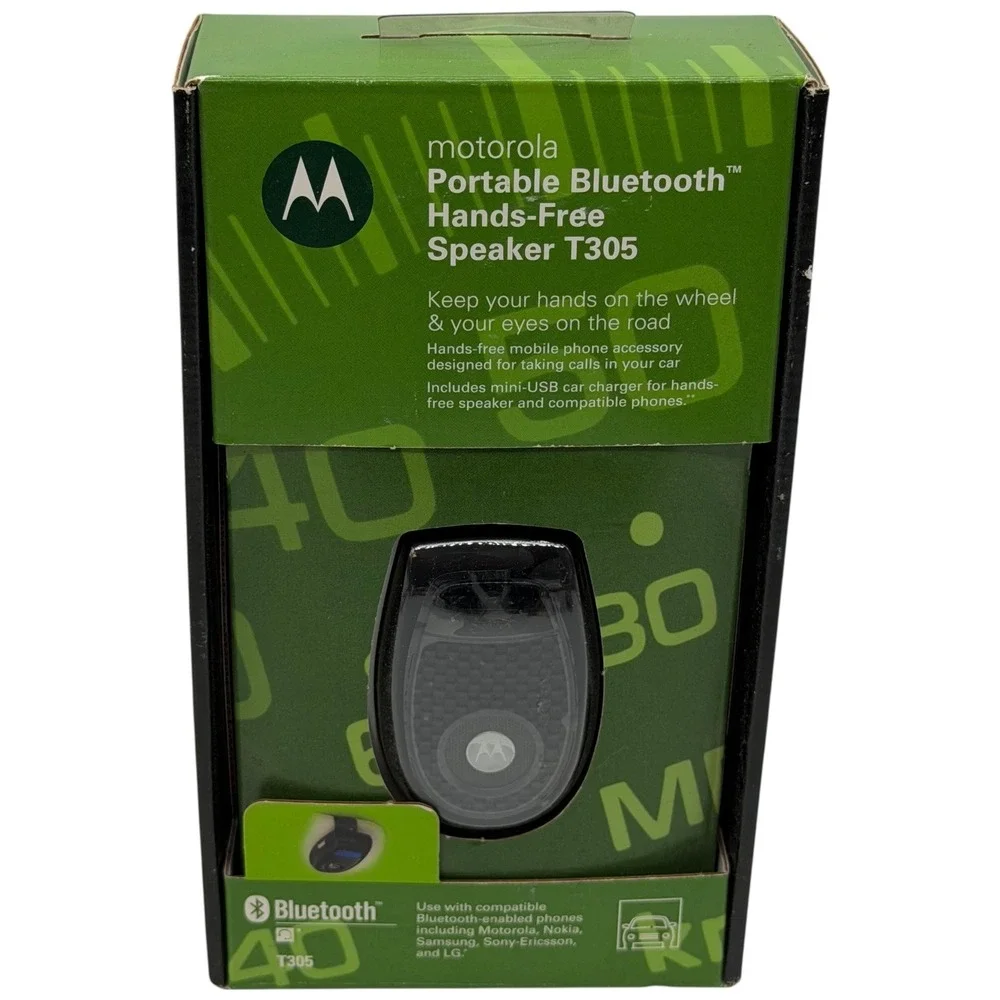 Motorola Portable Bluetooth Hands Free Speaker T305 Car‎ Charger